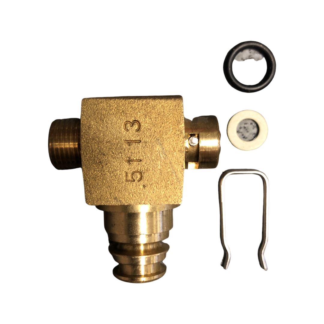 Filling valve without non-return valve