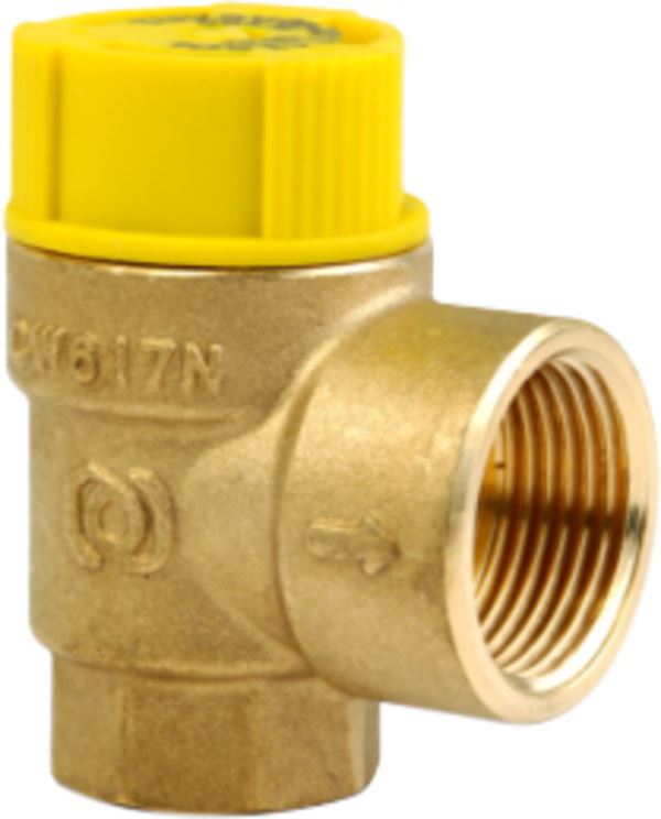 ½" 6 bar solar safety relief valve
