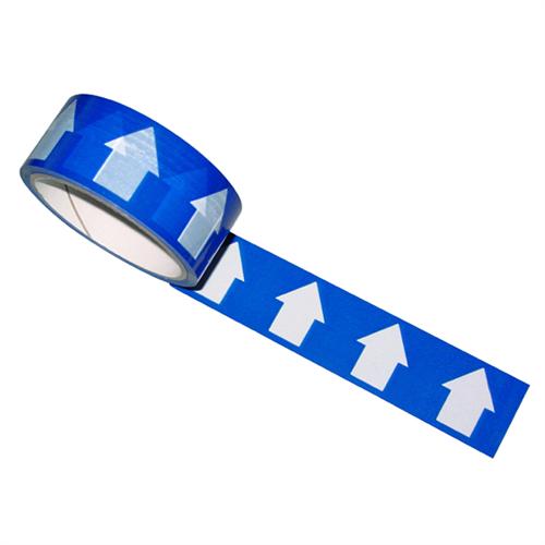 Blue/White Arrow Direction Tape - 33m