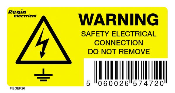 Elec. Connection - Do Not Remove Label (8)