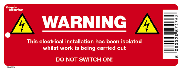 Elec. Isolation Warning Tag (8)