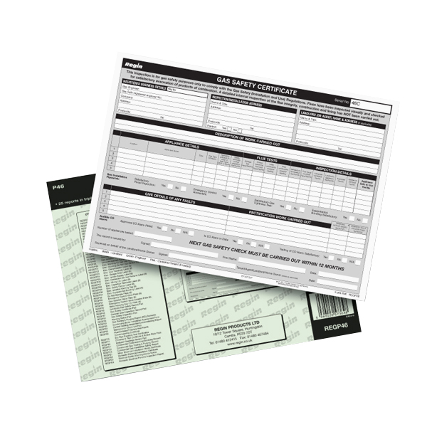 Gas Safety/Landlords Certificate Pad