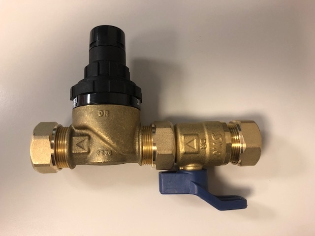 Cold Water Inlet Valve 3 Bar (2 Port) With 22mm Iso CWI