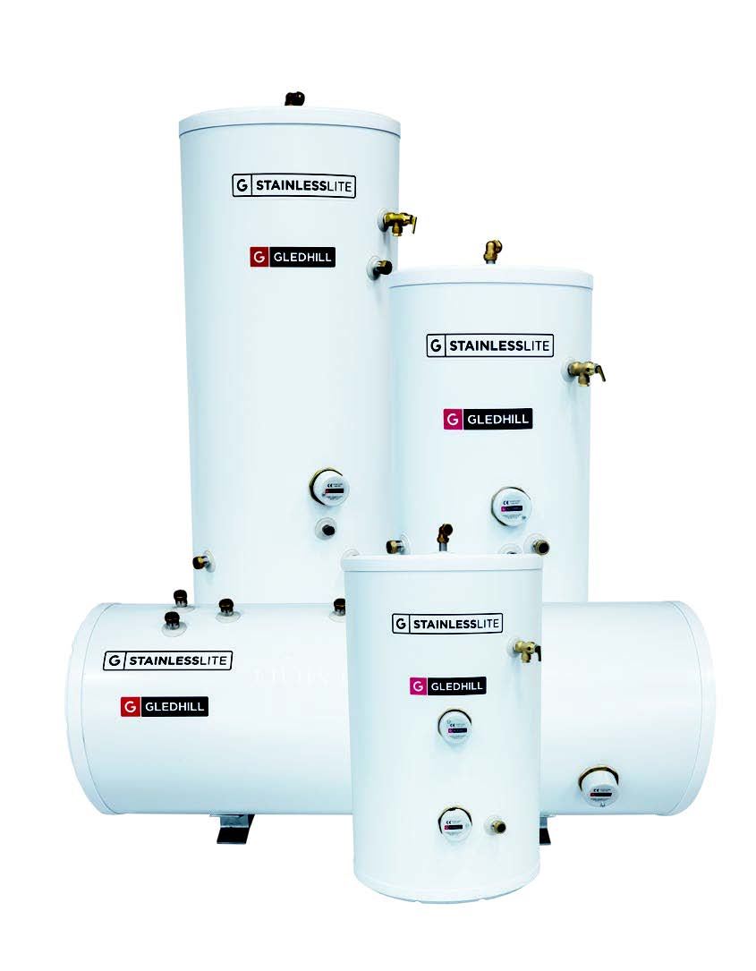 GLEDHILL CYLINDER GLEDHILL STAINLESS LITE PLUS INDIRECT 150LTR SLIMLINE EE UNVENTED CYLINDER EST. DEL 3-5 DAYS - NEXT DAY NOT AVAILABLE