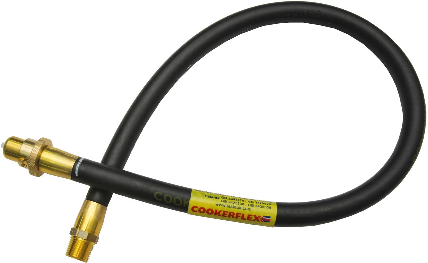 COOKER FLEX 6ft x 1/2'''' Bayonet Cooker Hose (NG) cooker hose
