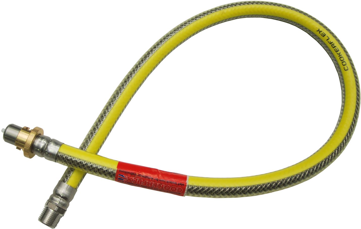 COOKER FLEX 1.25M x 1/2'''' Bayonet Cooker Hose (LPG) cooker hose