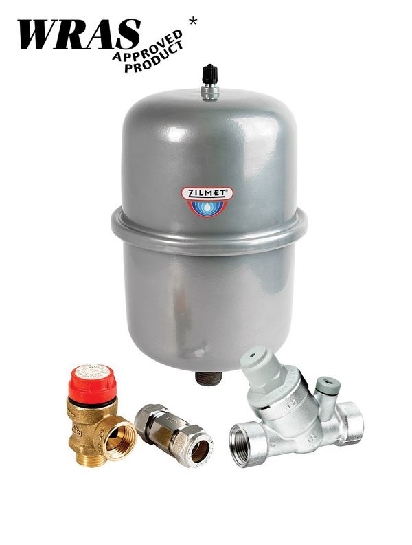 UNVENTED GRP SETS 2 ltr potable vessel single check valve and pressure reducing valve