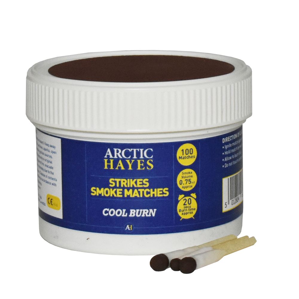 "STRIKES" SMOKE MATCHES TUB OF 100