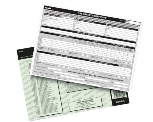Gas Safety/Landlords Certificate Pad