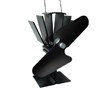 Heat Powered Stove Fan - Black Blade