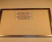 SPARES Assy Frame/Glass GF