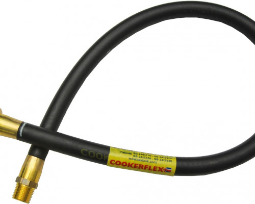 COOKER FLEX 4ft x 1/2'''' Bayonet Cooker Hose (NG) cooker hose