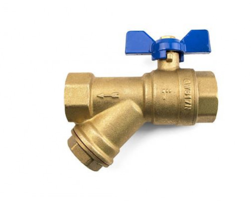 BALL VALVES 3/4 female combination ball & y pattern strainer (400 micron)