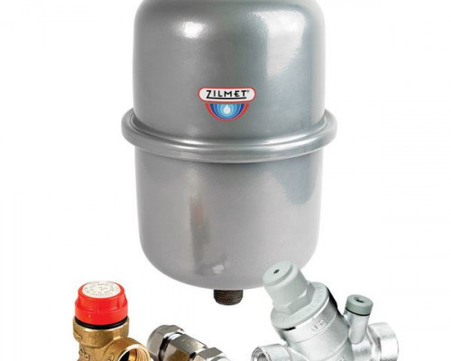 UNVENTED GRP SETS 2 ltr potable vessel single check valve PRV swivel SRV