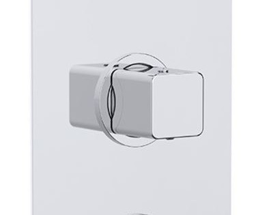 Mio Concealed 3 Handle Thermostatic Shower - 3 Outlet