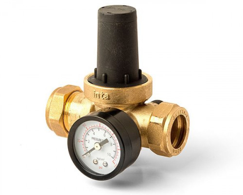 22mm x 15mm  Pressure Reducing valve & Gauge