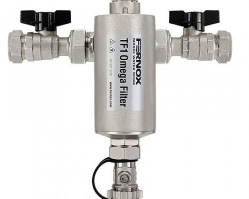 FERNOX TF1 OMEGA FILTER 22MM WITH VALVES