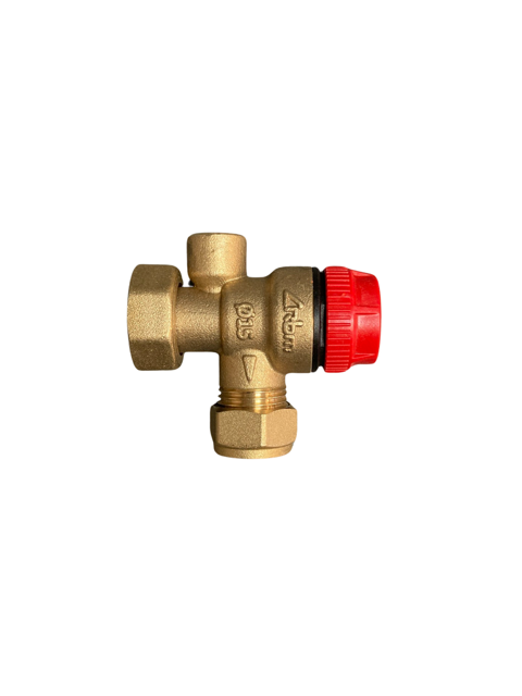 SAFETY VALVES 3/4 Swivel nut x 15mm without Gauge 3 Bar