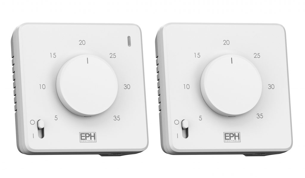 Room Thermostat, 3 Wire c/w Light and On/Off Switch