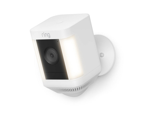 Ring Spotlight Cam Plus, Battery - White
