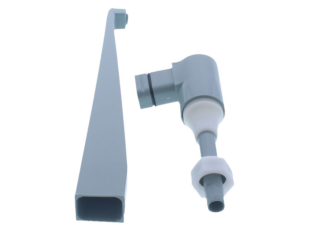 SPOUT PLASTIC L/GREY STREAMLN