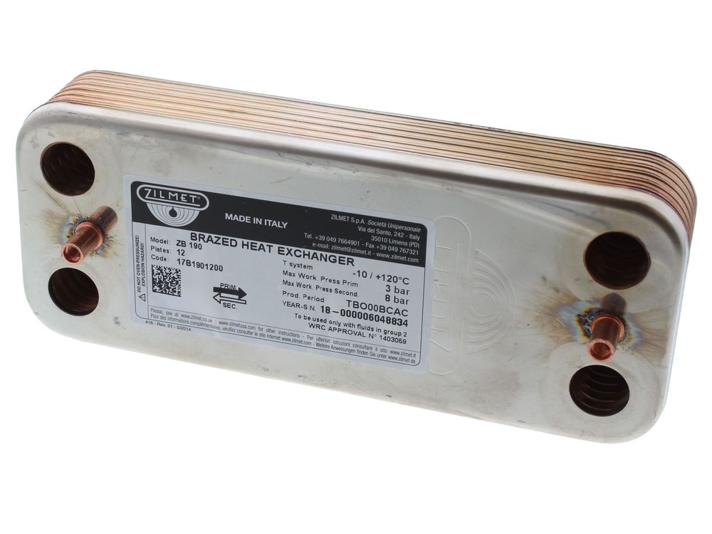 SECONDARY EXCHANGER- ARISTON & CHAFFOTEAUX